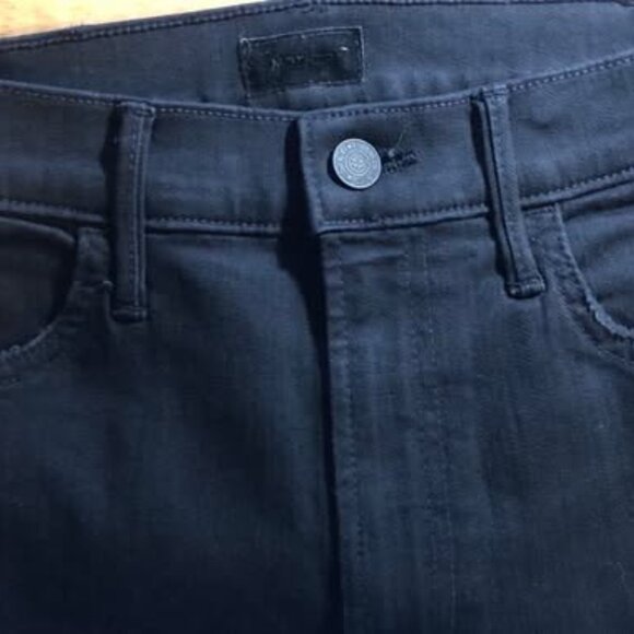 MOTHER The Hustler Ankle Jeans - Black, Size 26 - New Without Tags - Picture 3 of 5